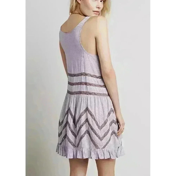 Intimately Free People Polka Dot Voile and Lace Trapeze Slip Dress Size XS - Picture 2 of 8